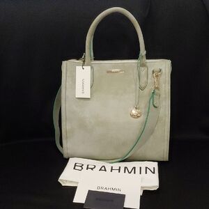 BRAHMIN SOFT MINT CAROLINE HANDBAG